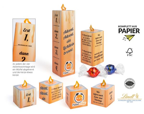 Adventskerze Lindor