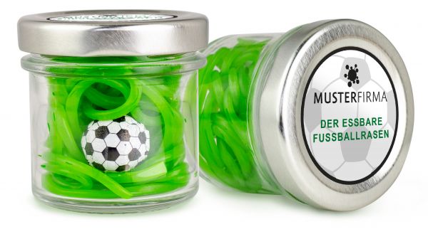 Fussballrasen im Glas